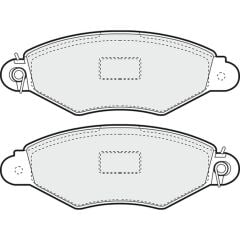 AYSAN FREN BALATA ON PEUGEOT 206 (2A/C) 1.4i 16v 1998-2006 / 206 (2A/C) 1.4 HDI 1998-2006 / 206 (2A/C) 1.6i 16v 1998-2006