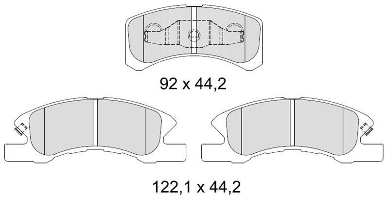 AYSAN FREN BALATA ON MITSUBISHI ATTRAGE (A10_) 1.2 2014- / DAIHATSU CUORE VII 1.0 2003-2007