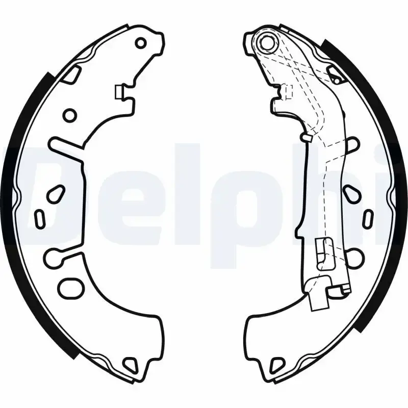 DELPHI FREN PABUC BALATA ARKA FIAT LINEA (323) 1.3 MJT LEVYELI 228X40 mm 2007-/ GRANDE PUNTO 1.3 MJT 2005-2012/CORSA D 1.3 CDTI 2006-2014/CORSA E 1.4 2014-