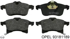 AP FREN BALATA ON IKAZLI ASTRA H 1.3 CDTI 2004-2010/ ZAFIRA B 1.6 2005-2011/ COMBO C 1.3 CDTI 2001-2006/ MERIVA A 1.3 CDTI 2003-2010/ OPEL CORSA E 1.4 2014-/ CORSA E 1.2 2014-/ MERIVA B 1.4 2010-