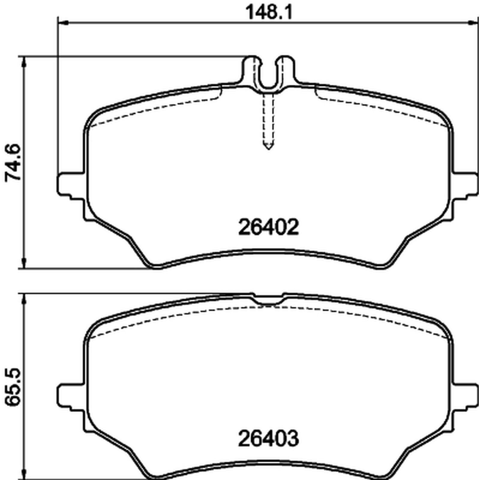 AP FREN BALATA ARKA MERCEDES EQE (V295, X294) / EQS (V297, X296) / G SERISI (W465)