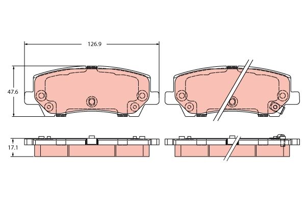 TRW DİSK BALATA FORD USA MUSTANG CONVERTİBLE MUSTANG COUPE