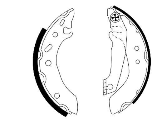 AP FREN PABUC BALATA ARKA FORD ESCORT VII 1.3 DAR TIP LEVYELI 180X32 mm 1995-1999/ESCORT VII 1.4 - 1.6 - 1.8i 1995-1999/FIESTA IV 1.3i - 1.4i 16v 1996-2002