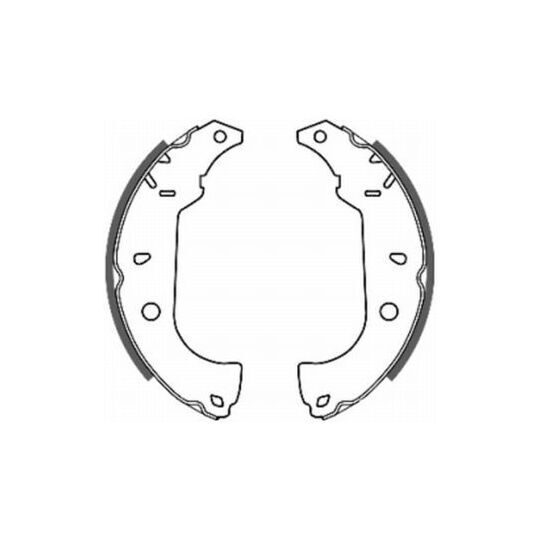 AP FREN PABUC BALATA ARKA FIAT TEMPRA SW 1.6i LEVYELI 228,6X42 mm 1992-1999/FIAT TEMPRA 2.0i 1992-1999