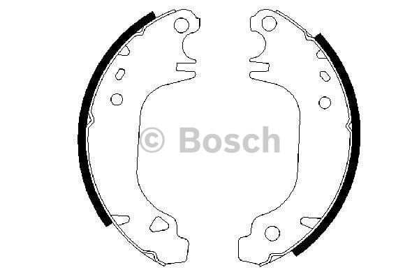 BOSCH FREN PABUC BALATA ARKA 180X41 mm RENAULT R9 1.4 1985-2000 / R11 1.4 - 1.6 - 1.7 1983-1995