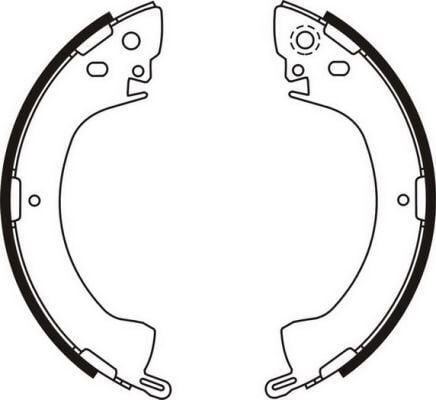 MGA FREN PABUC BALATA ARKA MITSUBISHI L 200 (K7T,K6T) 2.5 D 254X50,6 mm 1996-2007/MITSUBISHI L300 (P0W,P1W) 2.5 D /MITSUBISHI L 200 (K7T,K6T) 2.0 1996-2007/MITSUBISHI L 200 (K7T,K6T) 2.5 TD 1996-2007
