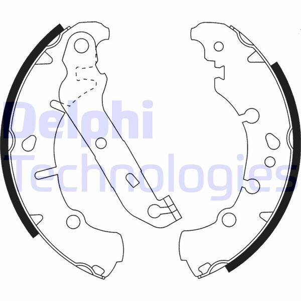 DELPHI FREN PABUC BALATA ARKA FIESTA V 1.4 TDCI LEVYELI 203X38 mm 2001-2008/FIESTA V 1.4i - 1.25i - 1.3 16v 2001-2008/FIESTA V 1.6 TDCI 2001-2008/FUSION 1.6 TDCI 2002-2010/KA 1.3 1996-2008