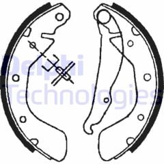 DELPHI FREN PABUC BALATA ARKA OPEL CORSA B 1.0i 3-5 KAPI LEVYELI 200X29mm 1993-2000/ASTRA F 1.6i 1991-1998/CORSA B 1.4i 1993-2000/CORSA B 1.2i 16v 1993-2000/CORSA B 1.6i 16v 1993-2000/TIGRA 1.6 16v 1994-2000