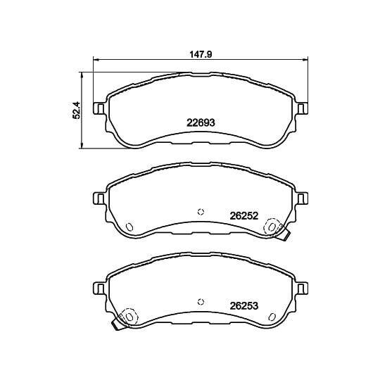 RBRAKE FREN BALATA ARKA FORD RANGER 2.0 EcoBlue 2019- / 3.2 TDCi 2011-