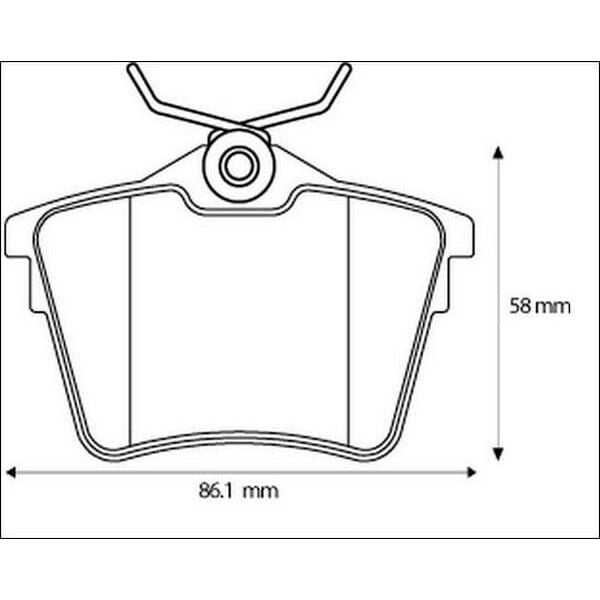 AP FREN BALATA ARKA PEUGEOT PARTNER 1.6 HDI 2008-/ 308 (4A,4C) 1.4 HDI 2007-2013/ 1.6 HDI 2007-2013/ 1.6 VTI 2007-2013 / CITROEN BERLINGO 1.6 HDI 2008- 4254.15