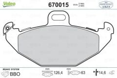 VALEO FREN BALATA ARKA RENAULT LAGUNA I (B56,556) 1.9 DCI 1993-2001 / LAGUNA I (B56,556) 2.2 DT 1993-2001