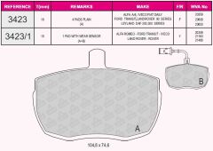 QCB ÖN BALATA FORD MINIBÜS 2.5 KAMYONET ÇİFT PISTON