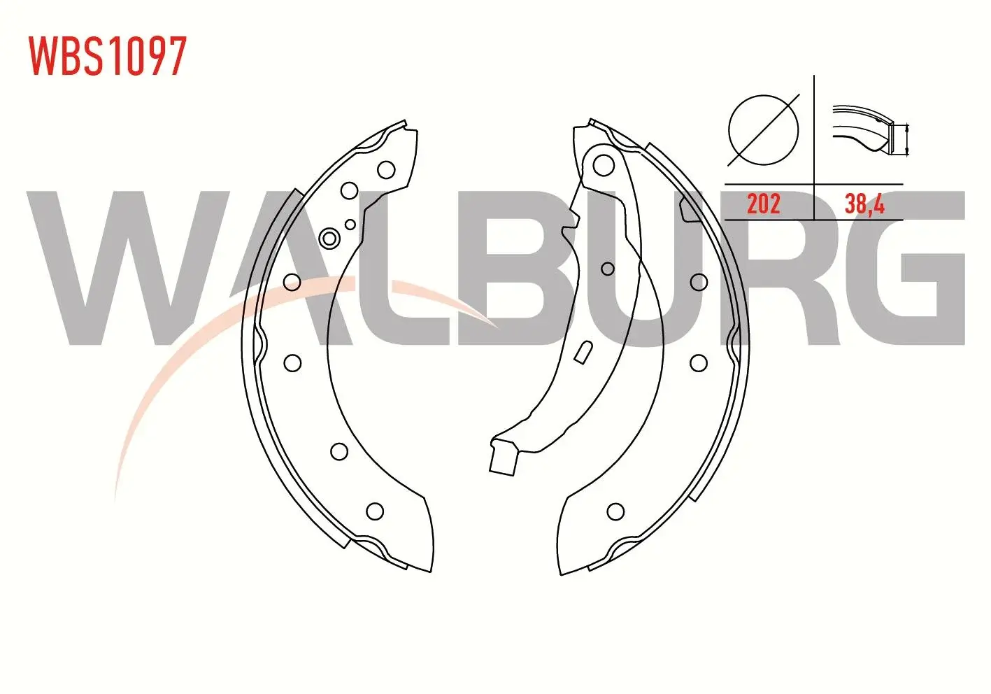 WALBURG FREN PABUC BALATA ARKA +1mm DAHA KALIN RENAULT THALIA 1.5 DCI LEVYELI 202X38,4 mm 1998-2008/LAGUNA I 2.0i 1993-2001/SYMBOL II 1.5 DCI- 2008-2012/206 1.4 HDI- 1998-2006/CLIO II 1.5 DCI- 1998-2005