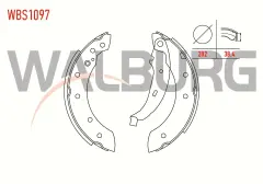 WALBURG FREN PABUC BALATA ARKA +1mm DAHA KALIN RENAULT THALIA 1.5 DCI LEVYELI 202X38,4 mm 1998-2008/LAGUNA I 2.0i 1993-2001/SYMBOL II 1.5 DCI- 2008-2012/206 1.4 HDI- 1998-2006/CLIO II 1.5 DCI- 1998-2005