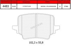 BSR ARKA FREN BALATASI CUPRA TERRAMAR SKODA KODİAQ/SUPERB VW PASSAT ESTATE/VARİANT/TAYRON/TİGUAN 09/20 2