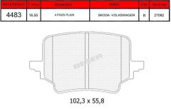 BSR ARKA FREN BALATASI CUPRA TERRAMAR SKODA KODİAQ/SUPERB VW PASSAT ESTATE/VARİANT/TAYRON/TİGUAN 09/20 2