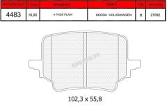 BSR ARKA FREN BALATASI CUPRA TERRAMAR SKODA KODİAQ/SUPERB VW PASSAT ESTATE/VARİANT/TAYRON/TİGUAN 09/20 2