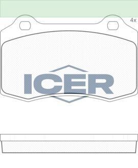 ICER ARKA BALATA P208 12 16GTİ 13=> DS3 10=> VOLVO S60 I R 2.5T (03-10) V70 II (03-10) S-YTPE XJ (02-09)