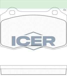 ICER ARKA BALATA P208 12 16GTİ 13=> DS3 10=> VOLVO S60 I R 2.5T (03-10) V70 II (03-10) S-YTPE XJ (02-09)