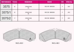 QCB FREN BALATA ON IVECO DAILY II (30-10C) 2.8i 1996-1999 / DAILY II (35-10) 2.5i 1996-1999