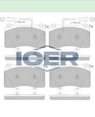ICER FREN BALATA ON FISLI ALFA ROMEO GIULIETTA (940) 1.4 TB - 1.6 JTD 2010-