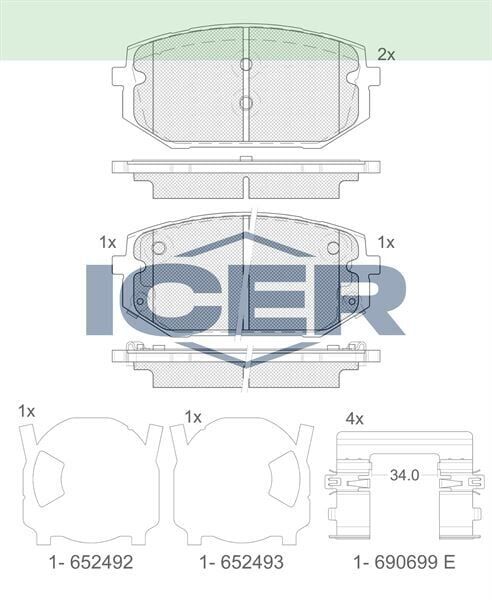 ICER FREN BALATASI ÖN HYUNDAI TUCSON IV