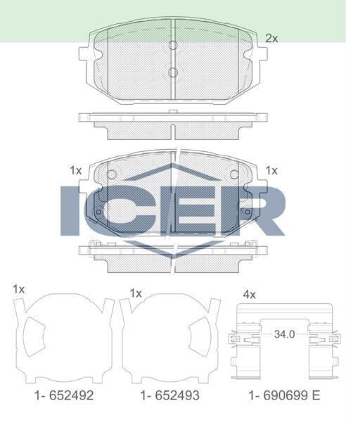 ICER FREN BALATASI ÖN HYUNDAI TUCSON IV