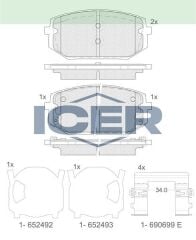 ICER FREN BALATASI ÖN HYUNDAI TUCSON IV