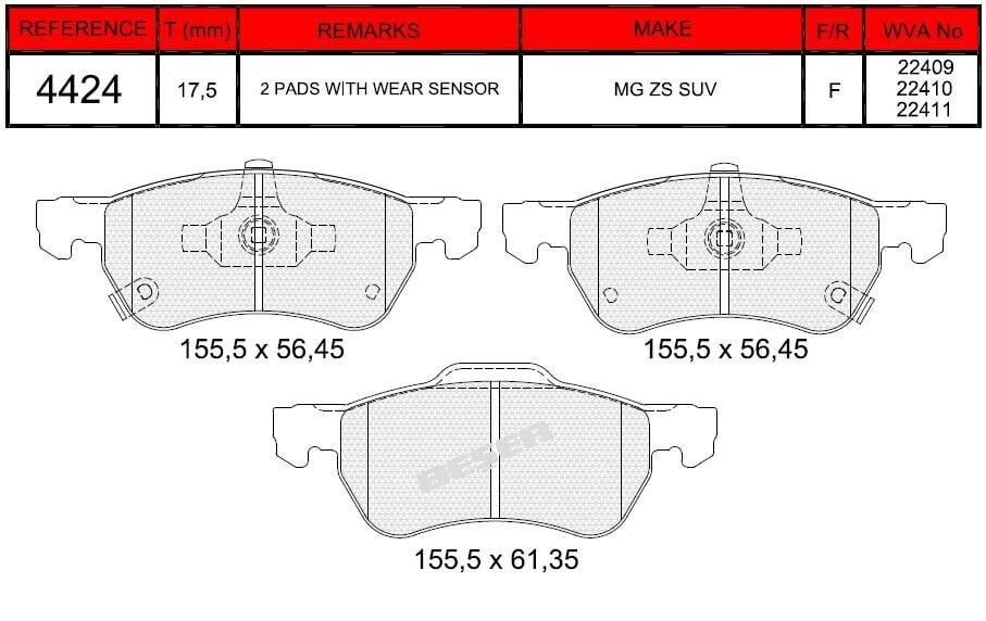 RECOVER FREN BALATASI ÖN ZS 2017> YM