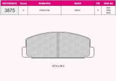 QCB FREN BALATA ARKA TEL DELIKLI MAZDA 323 VI (BJ) 1.4i 16v 1998-2004/ 1.5i 16v 1998-2004/ 1.6i 1998-2004/ 2.0i 1998-2004/ MAZDA 6 (GG,GY) 2.0i 2002-2007/ MAZDA 6 (GH) 2.0i MRZ 2007-2012