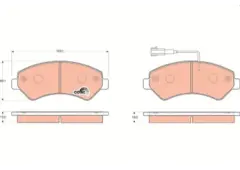 AP FREN BALATA ON CIFT FISLI FIAT DUCATO III 2006- / PEUGEOT BOXER III 2006-/ CITROEN JUMPER III 2006-/ KARSAN JEST 2012- / DUCATO 2024- 1611839280