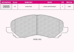 QCB FREN BALATA ON IKAZLI MITSUBISHI LANCER VII 1.6 2003-2007/ LANCER 2.0 2007- / LANCER 1.8 2007-/ ASX 1.6 16 JANT 2010-/ ASX 1.8 4X4 16 JANT 2010-/ JEEP COMPASS 2.0 CRD 2006-/ COMPASS 2.4i 2006-