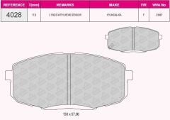 QCB FREN BALATA ON IKAZLI HYUNDAI I30 1.6i 2007-2011/ I30 1.6 CRDI 2007-2011/ I30 1.6 CRDI 2011-/ KIA CEE'D 1.6 CRDI 90 HP 2006-2012/ CEE'D 1.6i 115 HP 2006-2012/ CARENS II 2.0 CRDI 2002-2006