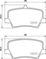 AP FREN BALATA ARKA VOLVO XC40 1.5 T3 2018- / XC40 2.0 D3 2018- / XC40 2.0 D4 2018- 31471471