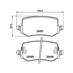 AP FREN BALATA ARKA IKAZLI HYUNDAI TUCSON IV 2020-/ KIA SPORTAGE V 2020- 58302-N7A60