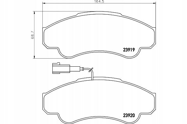 AP FREN BALATA ON FISLI FIAT DUCATO (244) 2.3 JTD 2002-2006 /DUCATO (244) 2.8 JTD 2002-2006 /CITROEN JUMPER II 2.8 HDI 2002-2006 / PEUGEOT BOXER II 2.0 HDI 2002-2006 / BOXER II 2.8 HDI 2002-2006 77362216