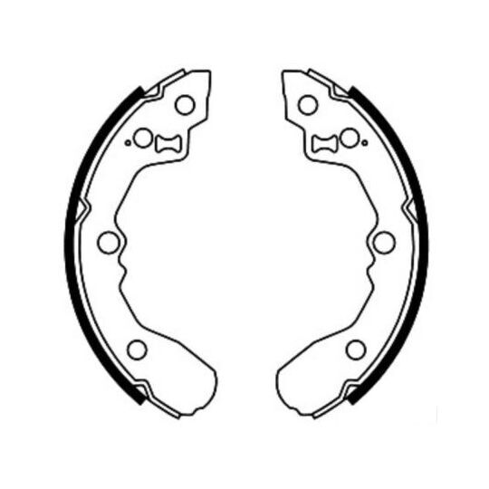 MGA ARKA PABUÇ BALATA KIA RIO 1.3-1.5 16V (00-05) (200x31)(GS8486) 58315FDA01