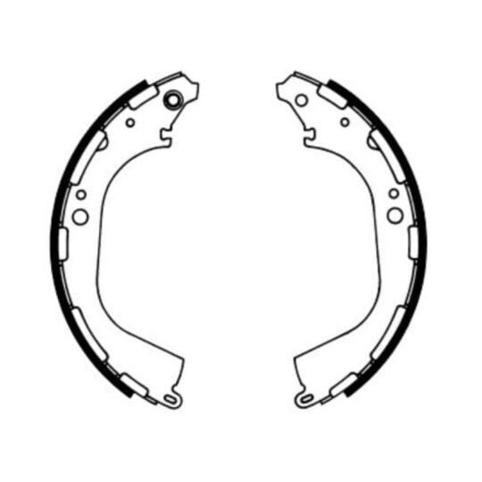 MGA ARKA PABUÇ BALATA NISSAN NP300 PICKUP (D22) 08> PA 440600W727