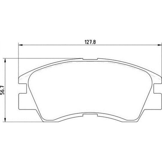BSR FREN BALATA ON IKAZLI MITSUBISHI L 300 (P0W,P1W) 2.5 D 1986-2006 / L 200 (K3T,K2T,K1T,K0T) 2.5 D 1986-1996 MR389524