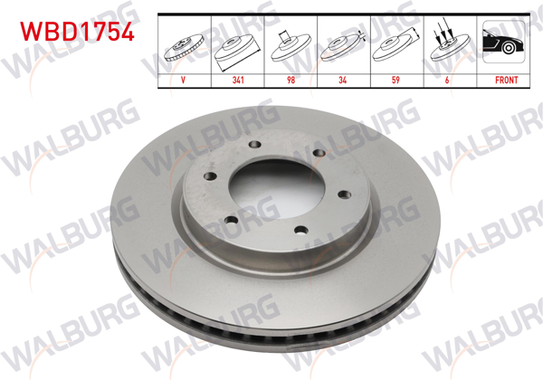 WALBURG FREN DISKI ON VOLKSWAGEN AMAROK 2023-