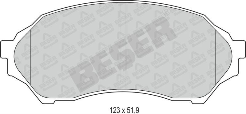 BSR FREN BALATA ON MAZDA 323 VI (BJ) 1.4i 16v 1998-2004 / 323 VI (BJ) 1.5i 16v 1998-2004 / 323 VI (BJ) 1.6i 1998-2004 B2YD3323Z