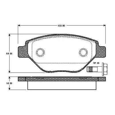 BSR FREN BALATA ON RENAULT MEGANE II (BM0/1,CM0/1) 1.4i 16v 2002-2008 770120673