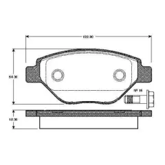 BSR FREN BALATA ON RENAULT MEGANE II (BM0/1,CM0/1) 1.5 DCI 2002-2008 / MEGANE II (BM0/1,CM0/1) 1.9 DCI 2002-2008 / MEGANE II (BM0/1,CM0/1) 1.6i 16v 2002-2008