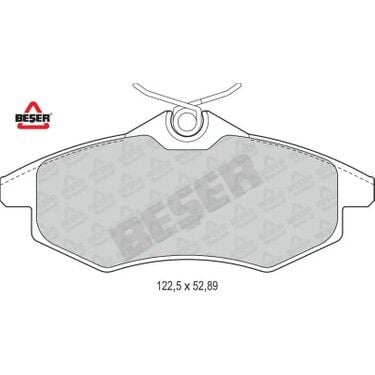 BSR FREN BALATA ON CITROEN C3 (FC) 1.4 VTI 2002-2009 / C3 (FC) 1.4 HDI 2002-2009 / C2 (JM) 1.4 2003-2009 / C2 (JM) 1.4 HDI 2003-2009 425369