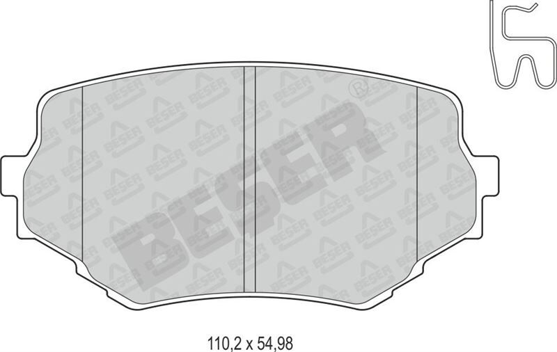 BSR FREN BALATA ON IKAZLI SUZUKI VITARA (ET,TA) 1.6i 16v 1988-1999 / VITARA (ET,TA) 1.9 D 1988-1999 / G.VITARA I 2.0 TDI 1998-2003/ 2.0i 1998-2003 / 1.6i 1998-2003 / 2.5 V6 1998-2003 141096