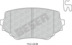 BSR FREN BALATA ON IKAZLI SUZUKI VITARA (ET,TA) 1.6i 16v 1988-1999 / VITARA (ET,TA) 1.9 D 1988-1999 / G.VITARA I 2.0 TDI 1998-2003/ 2.0i 1998-2003 / 1.6i 1998-2003 / 2.5 V6 1998-2003 141096