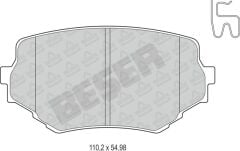 BSR FREN BALATA ON IKAZLI SUZUKI VITARA (ET,TA) 1.6i 16v 1988-1999 / VITARA (ET,TA) 1.9 D 1988-1999 / G.VITARA I 2.0 TDI 1998-2003/ 2.0i 1998-2003 / 1.6i 1998-2003 / 2.5 V6 1998-2003 141096