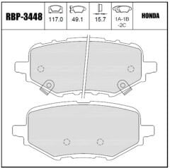 MGA FREN BALATASI ARKA HONDA ACCORD 2022- 43022TVEH01