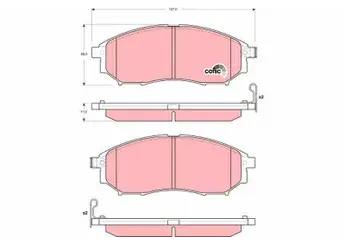 BSR FREN BALATA ON NISSAN PATHFINDER (R51) 2.5 DCI 4WD 2005- / MURANO (Z50) 3.5i V6 2005-2008 / RENAULT KOLEOS (HY) 2.0 DCI 2008-2014 410600V790