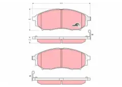 BSR FREN BALATA ON NISSAN PATHFINDER (R51) 2.5 DCI 4WD 2005- / MURANO (Z50) 3.5i V6 2005-2008 / RENAULT KOLEOS (HY) 2.0 DCI 2008-2014 410600V790